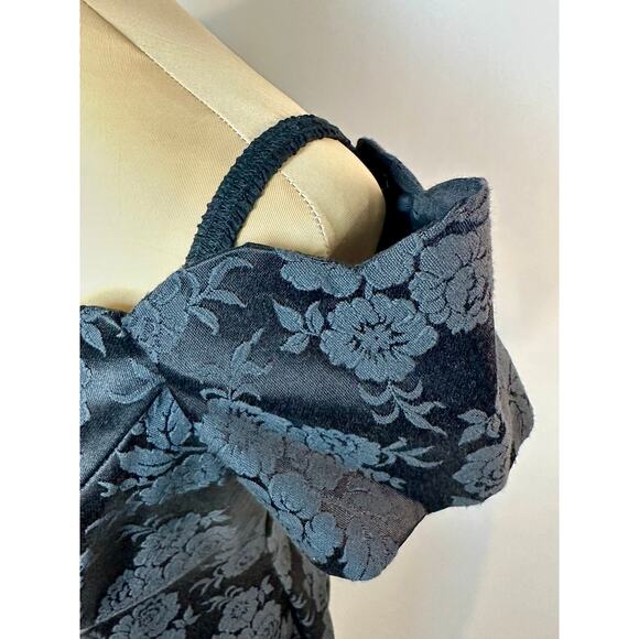 VTG Roberta Size 4 Small Black Mini Dress Sweetheart Wednesday Addams Costume - Picture 6 of 16